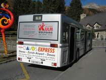 MB 405N der Firma Kessler (Reserve Fahrzeug) f�hrt im Auftrag der VBD auf der Linie 1. Davos Platz, Spital, 15.11.2011. 