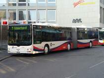 RVBW - MAN Gelenkbus Nr.153 AG 228163 bei der Haltestelle Schlossbergplatz in Baden am 29.12.2007