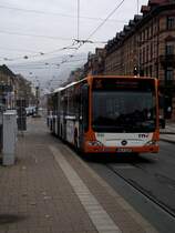 Mercedes Benz Citaro G in Heidelberg Betriebshof am 18.11.11 auf der Linie 35