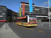 MAN Bus mit der Betriebsnummer 111 auf der Linie 3 am Bahnhof in Thun. Die Aufnahme stammt vom 12.10.2011.