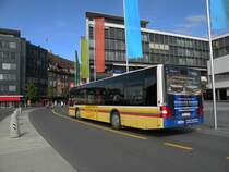 MAN Bus mit der Betriebsnummer 123 auf der Linie 4 am Bahnhof in Thun. Die Aufnahme stammt vom 12.10.2011.