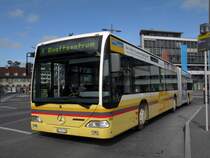 Mercedes Citaro mit der Betriebsnummer 110 auf der Linie 1 am Bahnhof in Thun. Die Aufnahme stammt vom 12.10.2011.