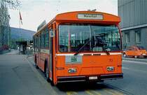 Stadtomnibus Olten; Berna/Hess SH550 D2KUT Nr. 70 (1979); Aufnahme von 1983; Bahnhofplatz Olten
