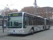 Mercedes Citaro II G  Verkehrsbetriebe Karlsruhe  KA-VK 763, 18.11.2011 Karlsruhe HBf