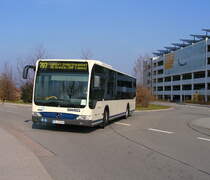 Ein SWEG-Citaro als Linie 707 vom Bahnhof Wiesloch-Walldorf am SAP-Campus, Walldorf. M�rz 2011