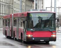 Bern Mobil - Hess-Volvo Gelenkbus Nr.253 BE 572253 unterwegs zum Bahnhof Bern eingeteilt auf der Linie 14 am 09.12.2007