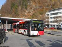 AS Nr. 3 (MAN A20 Lion's City) verl�sst am 11.11.11 den Bhf. Schwanden um durch das Sernftal nach Elm zu gelangen.