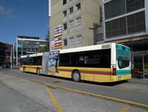 MAN Bus mit der Betriebsnummer 107 auf der Linie 21 am Bahnhof in Thun. Die Aufnahme stammt vom 12.10.2011.