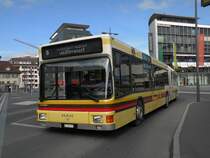 MAN Bus mit der Betriebsnummer 70 auf der Linie 5 am Bahnhof in Thun. Die Aufnahme stammt vom 12.10.2011.
