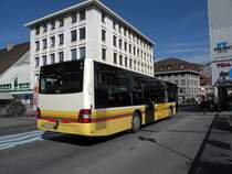 MAN Bus mit der Bertiebsnummer 116 auf der Linie 31 bei der Kuhbr�cke in Thun. Die Aufnahme stammt vom 12.10.2011.