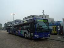 VZO Gr�ningen - Nr. 104/ZH 745'104 - Mercedes Citaro am 24. November 2011 beim Bahnhof Wetzikon