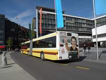 MAN Bus mit der Betriebsnummer 70 auf der Linie 2 am Bahnhof in Thun. Die Aufnahme stammt vom 12.10.2011.