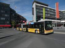 MAN Bus mit der Betriebsnummer 119 auf der Linie 1 am Bahnhof in Thun. Die Aufnahme stammt vom 12.10.2011.