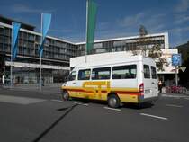 Mercedes Sprinter Bus mit der Betriebsnummer 1 auf der Linie 22 am Bahnhof in Thun. Die Aufnahme stammt vom 12.10.2011.