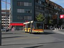 MAN Bus mit der Betriebsnummer 78 auf der Linie 3 am Bahnhof in Thun. Die Aufnahme stammt vom 12.10.2011.