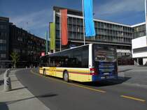MAN Bus mit der Betriebsnummer 123 am Bahnhof in Thun. Die Aufnahme stammt vom 12.10.2011.