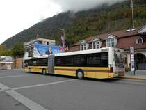 MAN Bus mit der Betriebsnummer 103 auf der Linie 21 am Bahnhof in Interlaken Ost. Die Aufnahme stammt vom 13.10.2011.