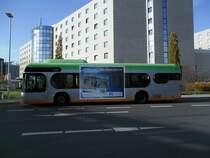 Citaro Irvine mach Werbung fr Hannersche Volksbank. Foto vom 04.11.2011
