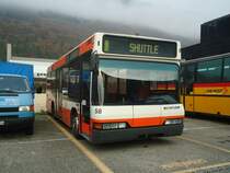 RATP, Satigny (TPG) - Nr. 58 - Neoplan (ex Dupraz, Soral Nr. 58) am 26. November in Biel, Rattinbus