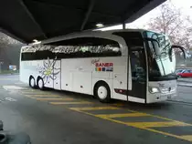 Mercedes Travego Robert SANER / Edelweiss-Reisen.ch, Autobahnrastplatz Pratteln BL 29.11.2011