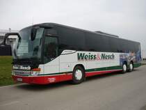 Der Setra S 417 UL noch mal von vorne vor dem Betriebshof in Nagold-Vollmaringen