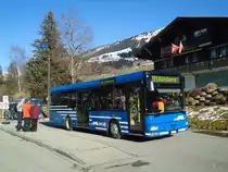 AFA Adelboden - Nr. 55/BE 611'055 - MAN/G�ppel am 11. Dezember 2011 beim Bahnhof Lenk