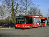 HCR Neoplan als Linie 328 von Wanne Eickel Hbf. nach Unser Fritz / Schlo�str.Werbetr�ger der Sparkasse Herne (07.02.2008)