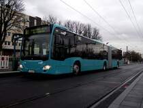 Nagelneuer Mercedes Benz Citaro C2 in Frankfurt am Main Friedberger Warte am 12.12.11