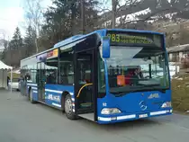 AFA Adelboden - Nr. 92/BE 26'704 - Mercedes Citaro (ex Nr. 4) am 11. Dezember 2011 beim Bahnhof Lenk