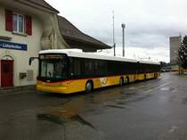 2 der 3 neu beschafften 3-achsigen Hess Kurswagen von Steiner + Co. Messen. Lohn-Lterkofen, 15.12.2011. (Handyfoto)