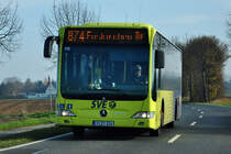 MB Citaro der SVE/RVK, Linie 874, bei Euskirchen - 08.11.2011