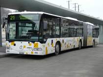 Schaffhauen Bus - Mercedes Citaro Gelenkbus Nr.1 SH 12501 im Busbahnhof von Schaffhausen am 01.01.2008