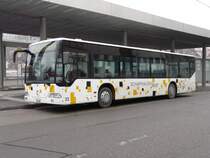 Schaffhauen Bus - Mercedes Citaro Bus Nr.22 SH 54322 im Busbahnhof von Schaffhausen am 01.01.2008