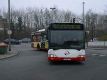 Bogestra MB Citaro GL,Wagen 0373,als Linie 383 , bei der Einfahrt
im Gelsenkirchener Bbf.(14.02.2008)
