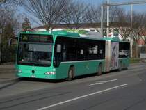 Mercedes Citaro mit der Betriebsnummer 719 an der Haltestelle Morgartenring auf der Linie 36. Die Aufnahme stammt vom 15.01.2012.