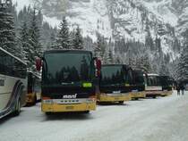 Marti, Kallnach - Nr. 15/BE 572'215 - Setra am 7. Januar 2012 in Adelboden, Unter dem Birg