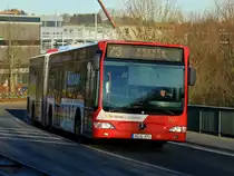 ASEAG Bus 241 als Linie 73 unterwegs am 16.01.2012 auf der Br�cke Halifaxstrasse in Aachen.