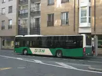Die ersten Citaro III in der Schweiz, MBC Nr. 302 beim Bahnhof Morges, 18.01.2012.