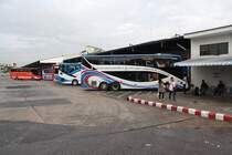 Bus Terminal von Hat Yai-Phuket am 13.Jnner 2012.