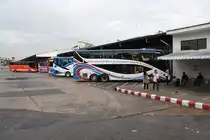 Bus Terminal von Hat Yai-Phuket am 13.J�nner 2012.