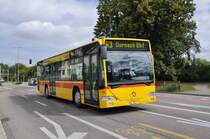 Mercedes Citaro mit der Bertiebsnummer 92 auf der Linie 63 nach Dornach unterwegs. Die Aufnahme stammt vom 16.08.2011.
