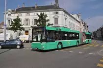 MAN Bus mit der Betriebsnummer 766 auf der Linie 34 am Wettsteinplatz. Die Aufnahme stammt vom 24.08.2011.