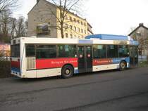 MAN Gas Bus am Bahnhof Brebach in Saarbrcken. Aufgenommen habe ich das Foto im Januar 2012.