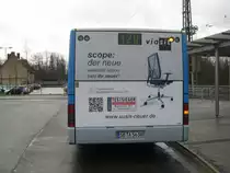 MAN Bus am Bahnhof Brebach in Saarbr�cken. Aufgenommen habe ich das Foto im Januar 2012.