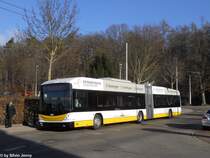 VBSH Nr. 104 (Hess Swisstrolley BGT-N2C) am 15.1.2012 in Schaffhausen, Alpenblick