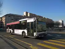 Mercedes Citaro der SWEG in Kleinh�ningen auf einer Einsatzfahrt. Die Aufnahme stammt vom 17.01.2012.