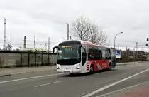 Wagen 369 am 15.01.2012 auf der Stadtlinie Guben