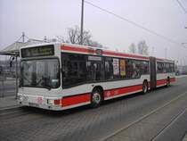 Wagen 267 am 13.02.2008 an der Haltestelle Hauptbahnhof, Linie 13