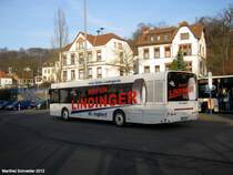 Solaris Urbino  am Bahnhof Brebach. Das Foto habe ich im Januar 2012 gemacht.
