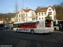 Solaris Urbino  am Bahnhof Brebach. Das Foto habe ich im Januar 2012 gemacht.
